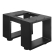 MORENA | Seat Stool Frame W: D: H 59 x 40 x 43 | 16 cm | Black
