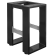 MORENA | Seat stool frame L: W:H 59 x 40 x 73 | 16 cm | Black