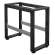 MORENA | Hochbankgestell L: B:H 75 x 40 x 73 cm | 6 cm | Schwarz