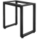 MORENA | Standing Table Frame L: W:H 75 x 70 x 105cm | 6cm | Black
