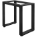 MORENA | Estructura para mesa alta L: An: Alto 87 x 70 x 105cm | 12cm | Negro