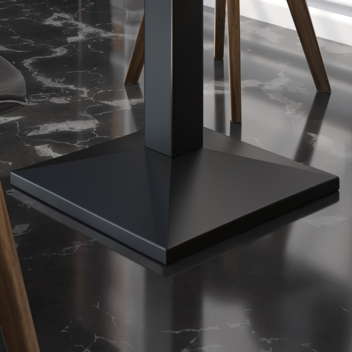 MPA | Bistro Solid Table | Square | 70 x 70 x 81 cm | Walnut / Black MPA | Bistro Solid Table | Square | 70 x 70 x 81 cm | Walnut / Black