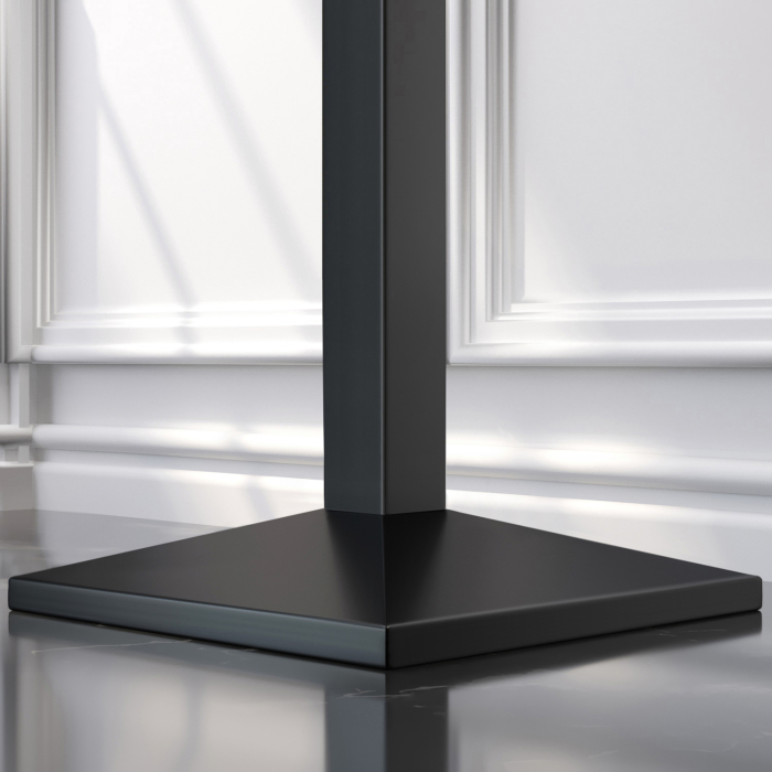 MPA | Bistro Solid Table | Square | 70 x 70 x 81 cm | Walnut / Black MPA | Bistro Solid Table | Square | 70 x 70 x 81 cm | Walnut / Black