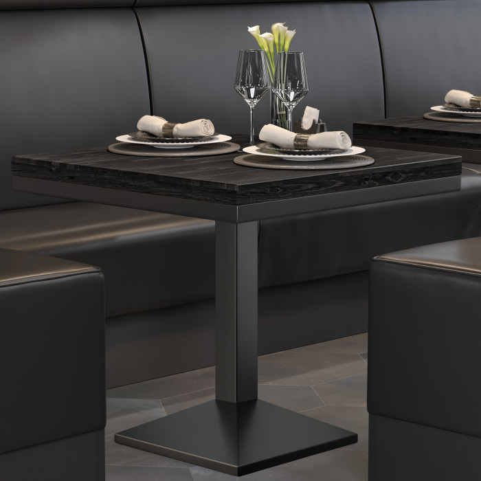 MPA | Bistro Solid Table | Square | 70 x 70 x 81 cm | Wenge Black / Black MPA | Bistro Solid Table | Square | 70 x 70 x 81 cm | Wenge Black / Black