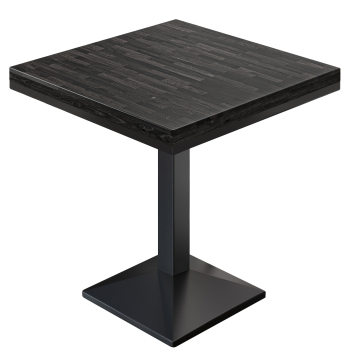 MPA | Bistro Solid Table | Square | 70 x 70 x 81 cm | Wenge Black / Black MPA | Bistro Solid Table | Square | 70 x 70 x 81 cm | Wenge Black / Black