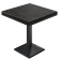 MPA | Bistro Solid Table | Square | 70 x 70 x 81 cm | Wenge Black / Black