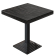 MPY | Bistrobord | Firkantet | 70 x 70 x 81 cm | Wenge Sort / Sort