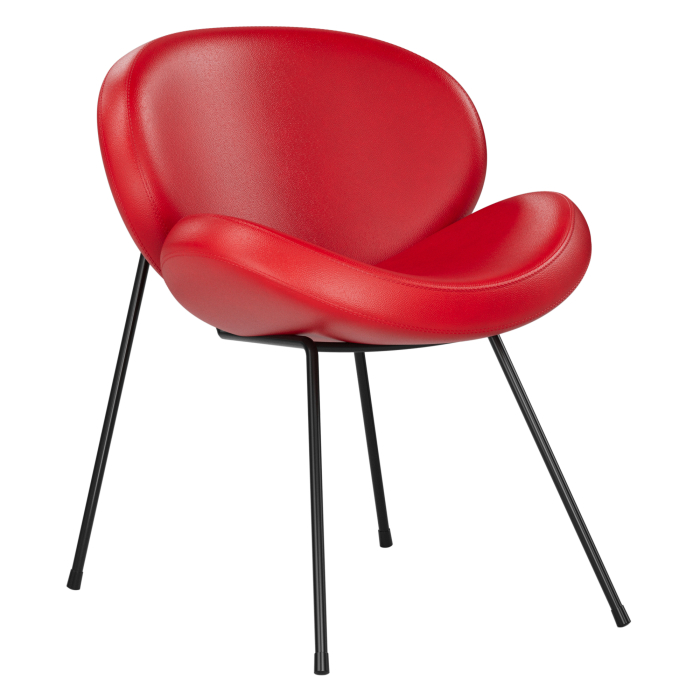 Naomi | Hotel Stuhl | Rot | Leder