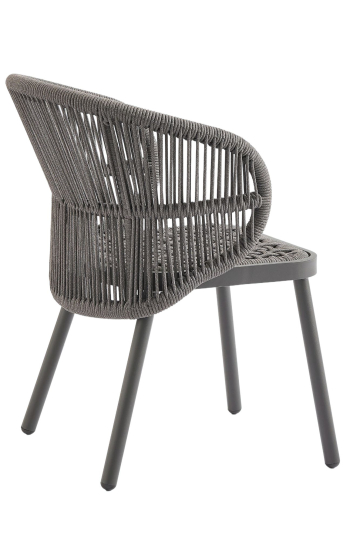 NANCY | Bistro Terrace Chair | Dark Grey