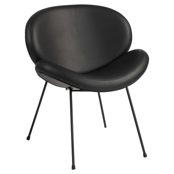 Naomi | Hotel Chair | Black | Leather