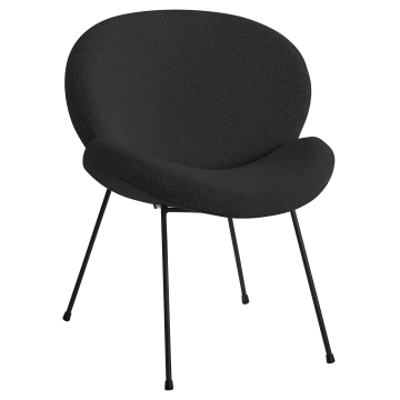 Naomi | Hotel Chair | Dark Gray | Teddy Fabric