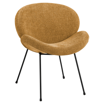 Naomi | Hotel Chair | Honey Brown | Fabric/Textile