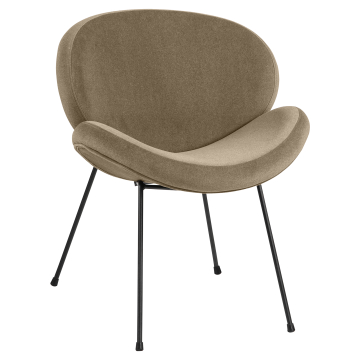 Naomi | Hotel Stol | Taupe | Samt