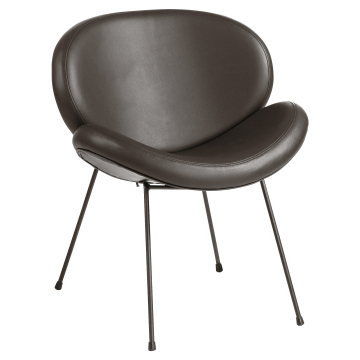 Naomi | Hotel Stuhl | Braun | Leder