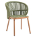 NANCY | Sedia Bistro Terrazza | Verde | Aspetto Legno