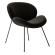 NAOMI | Designerstuhl | Samt | Schwarz