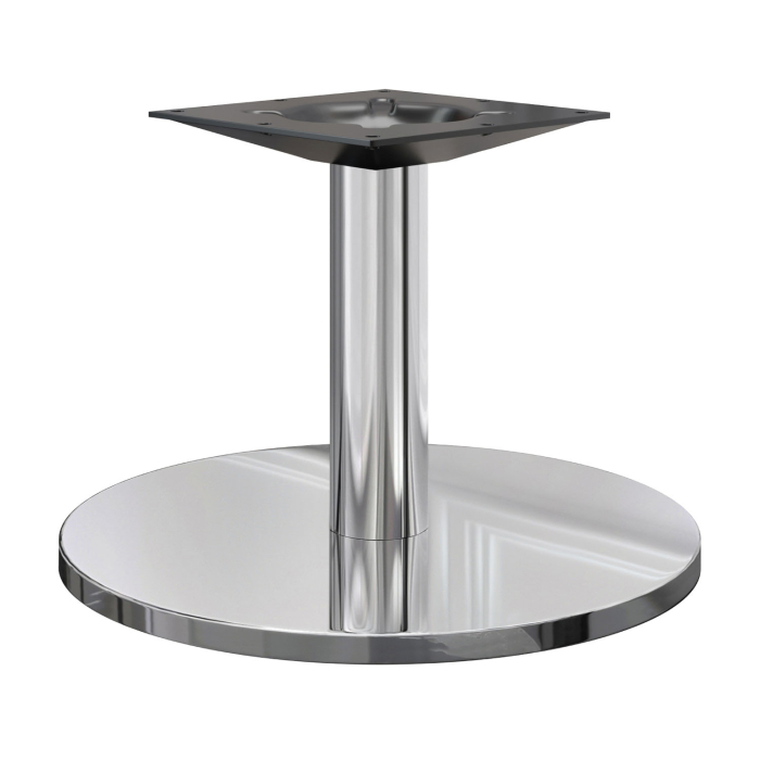 NIZZA | Bistro Lounge Tischgestell | Edelstahl | Fuß: Ø 50 cm | Höhe: 36 cm