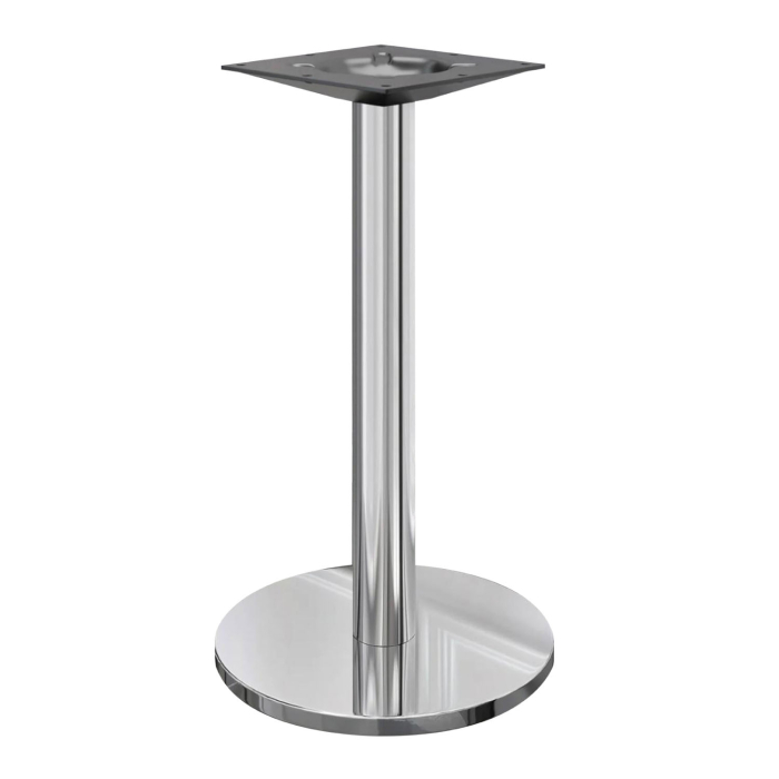 NIZZA | Bistro Stehtischgestell | Edelstahl | Fuß: Ø 50 cm | Höhe: 105 cm