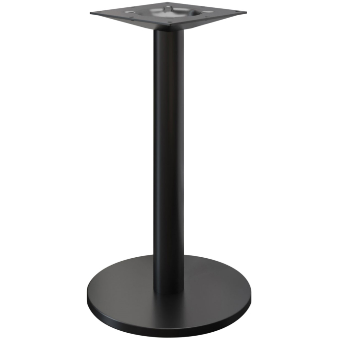 NIZZA | Hoge Tafel Onderstel | Zwart | Voet: Ø 50 cm | Kolom: 7,6 x 105 cm | Rond
