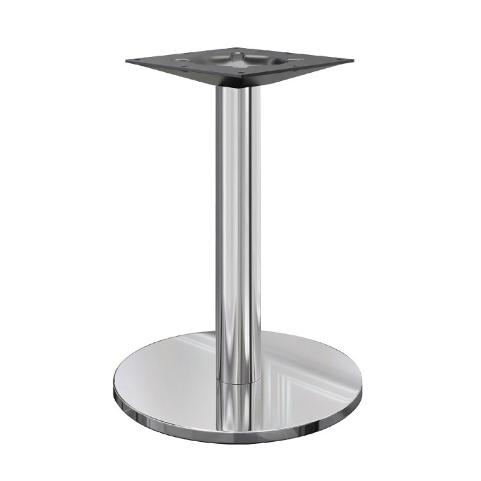 NIZZA | Bistro Tischgestell | Edelstahl | Fuß: Ø45cm | Höhe: 72 cm