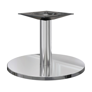 NIZZA | Bistro Lounge bordstel | Rustfrit stål | Base: Ø 45 cm | Højde: 36 cm