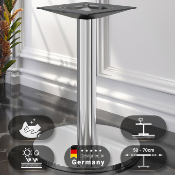 NIZZA | Bistro table frame | Stainless steel | Base: Ø45cm | Height: 72 cm