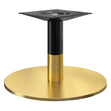 NIZZA PREMIUM | Bistro Lounge pöydän jalka | Musta Kulta | Korkeus: 35 cm | Pohjalevy: Ø 50 cm | Pillari: Ø 7,6 cm