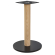 NIZZA | Struttura per tavolo da pranzo | Nero/Rovere | Altezza: 105 cm | Colonna: Ø 8 cm | Piastra d