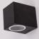 NOVA utendørs vegglampe sort aluminium moderne opp og ned spotlight 35W GU10 8cm IP44