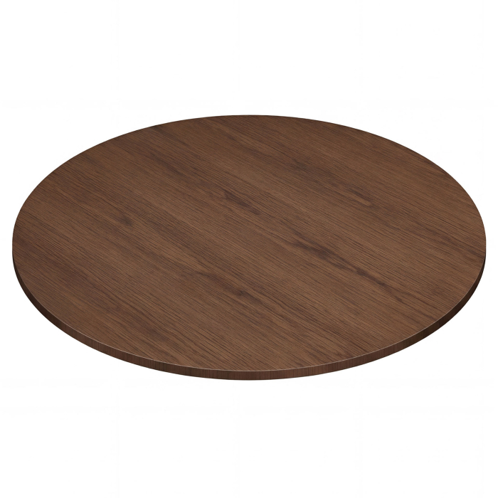 OAK VENEER | Gastro Eichenfurnier Tischplatte | Ø 80 x 2,5 cm | Wenge | Rund