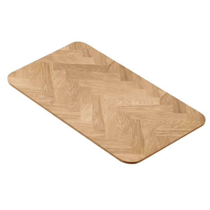 OAK VENEER | Gastro Eichenfurnier Tischplatte | 110 x 60 x 2,5 cm | Eiche | Rechteckig | Fischgrät