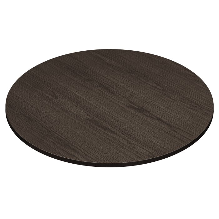 OAK VENEER | Gastro Eichenfurnier Tischplatte | Ø 60 x 2,5 cm | Wenge | Rund