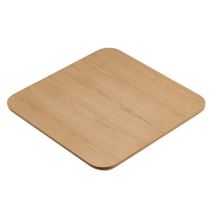 OAK VENEER | Gastro Eichenfurnier Tischplatte | 60 x 60 x 2,5 cm | Eiche | Quadratisch