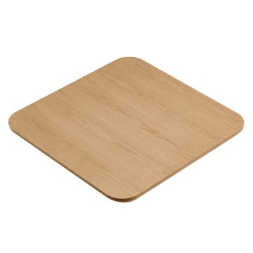 OAK VENEER | Gastro Eichenfurnier Tischplatte | 60 x 60 x 2,5 cm | Eiche | Quadratisch