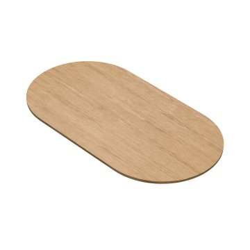 OAK VENEER | Gastro Eichenfurnier Tischplatte | 230 x 110 x 4 cm | Eiche | Oval Rund