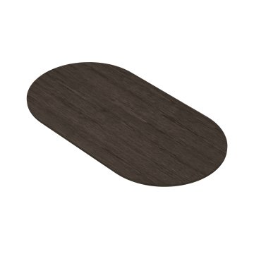 OAK VENEER | Gastro Eichenfurnier Tischplatte | 130 x 80 x 2,5 cm | Wenge | Oval Rund