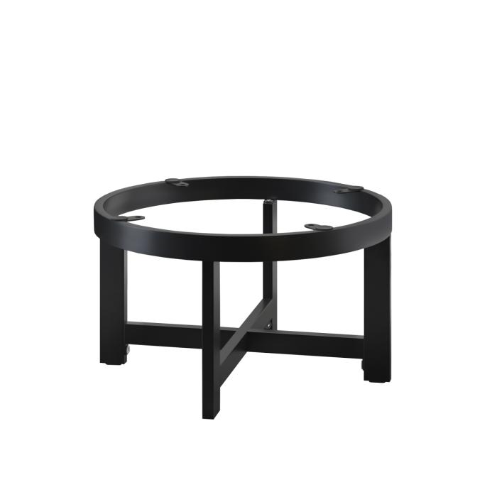 ORLANDO | Stół Bistro Lounge Frame | ↔ 48,5-68,5 | ↥30-50 cm | CzarnyORLANDO | Podstawa stolika Restauracyjne | Ø48,5 x H30 cm | Czarny