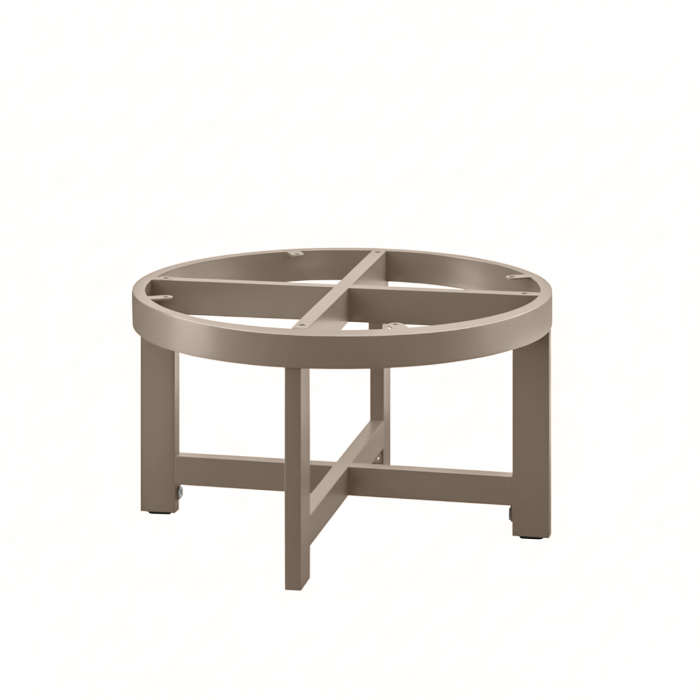 ORLANDO | Bistro Lounge Tischgestell | Ø48,5 x H30 cm | Taupe