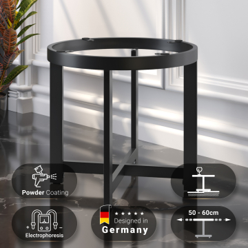 ORLANDO | Horeca Lounge Tafel Onderstel | Ø48,5 x H50 cm | Zwart