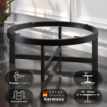ORLANDO | Horeca Lounge Tafel Onderstel | Ø68,5 x H30 cm | Zwart