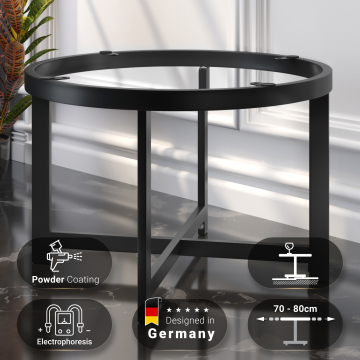 ORLANDO | Horeca Lounge Tafel Onderstel | Ø68,5 x H50 cm | Zwart