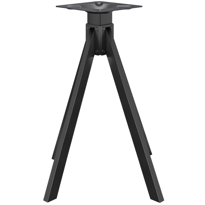 OSLO | Bistro Pöytäjalka | Korkeus: 105 cm | Jalka: 68 x 68 cm | Musta