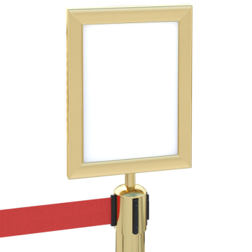 OSCAR | Infotafel | Gold | A4 | Aufsatz Gurt Pfosten