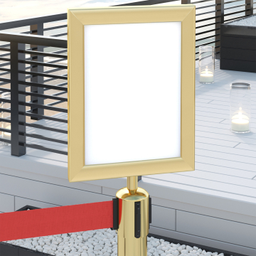 OSCAR | Infotafel | Gold | A4 | Aufsatz Gurt Pfosten