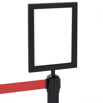 OSCAR | Mededelingenbord | Zwart | A4 | Bevestiging riempaal
