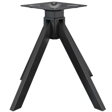 OSLO | Bistro Tischgestell | Höhe: 72 cm | Fuß: 68 x 68 cm | Schwarz