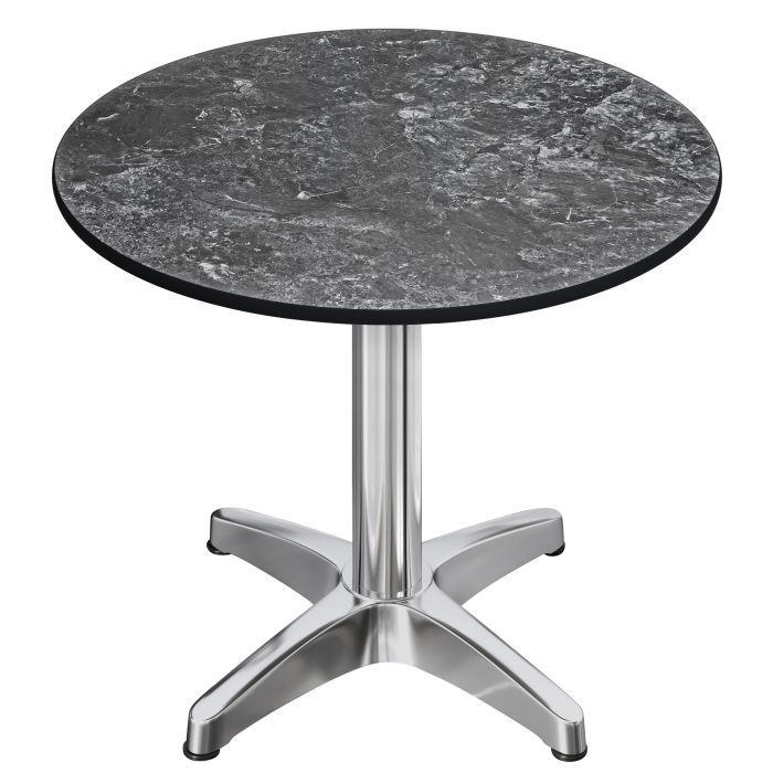 CPBL | HPL Bistrobord | Ø:H 70 x 78 cm | Sten / Aluminium | Fällbart + extra vikt | Runt CPBL | HPL Bistrobord | Ø:H 70 x 78 cm | Sten / Aluminium | Fällbart + extra vikt | Runt