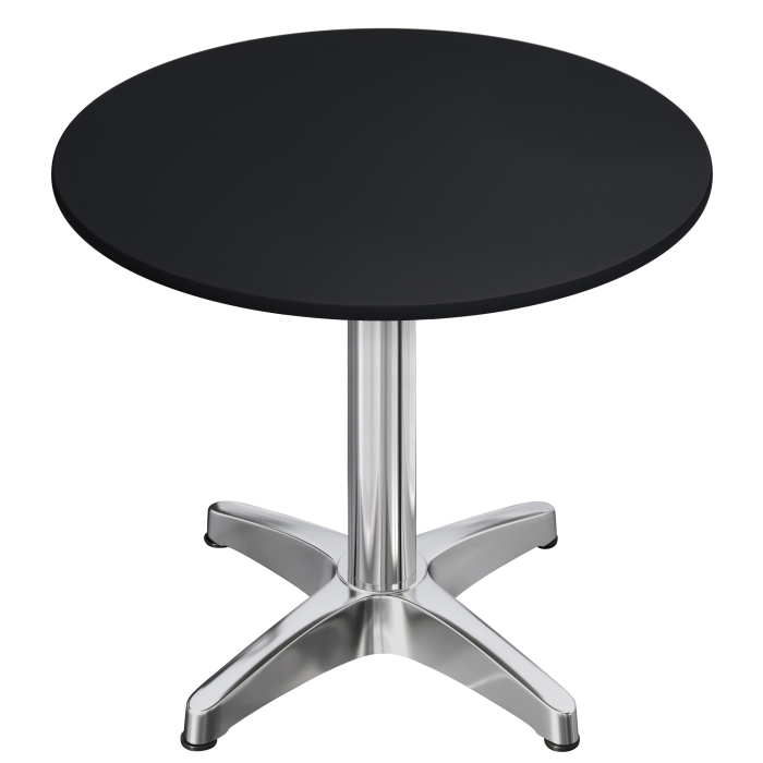 CPBL | HPL Bistro Table | Ø:H 70 x 78 cm | Sort / Aluminium | Sammenklappeligt + ekstra vægt | Rundt CPBL | HPL Bistro Table | Ø:H 70 x 78 cm | Sort / Aluminium | Sammenklappeligt + ekstra vægt | Rundt