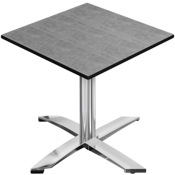 CPTG | Bistrobord | B:D:H 70 x 70 x 75 cm | Betong / aluminium | Sammenleggbar/tilleggsvekt