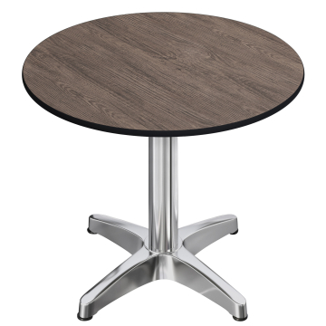 CPBL | HPL Bistrobord | Ø:H 60 x 78 cm | Wenge / Aluminium | Fällbart + extra vikt | Runt